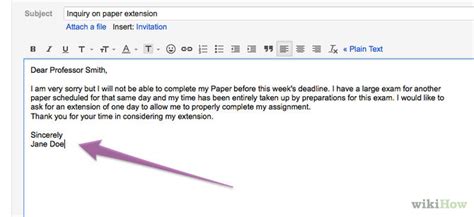 Determine how much extra time you will need. How to Ask a Professor for a Paper Extension: 9 Steps