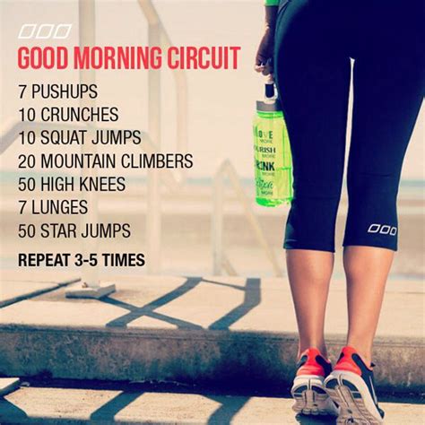 Move Good Morning Circuit Good Mornings Exercise Morning Workout