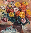 Zinnien (1924), by Lovis Corinth (1858-1925). | Oil painting flowers ...