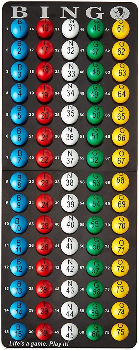 Buy Mr Chips Bingo Master Board And Easy Read 78 Bingo Balls With