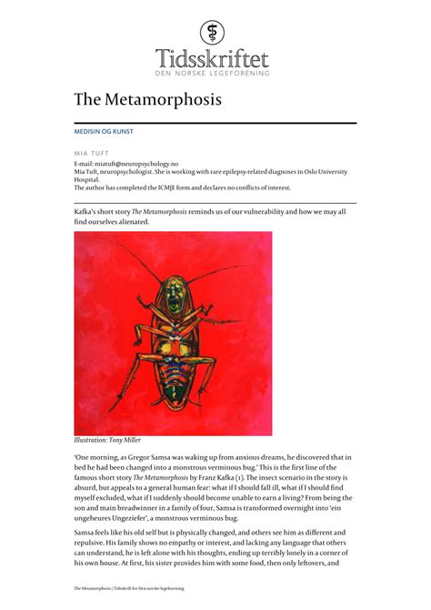 Pdf The Metamorphosis