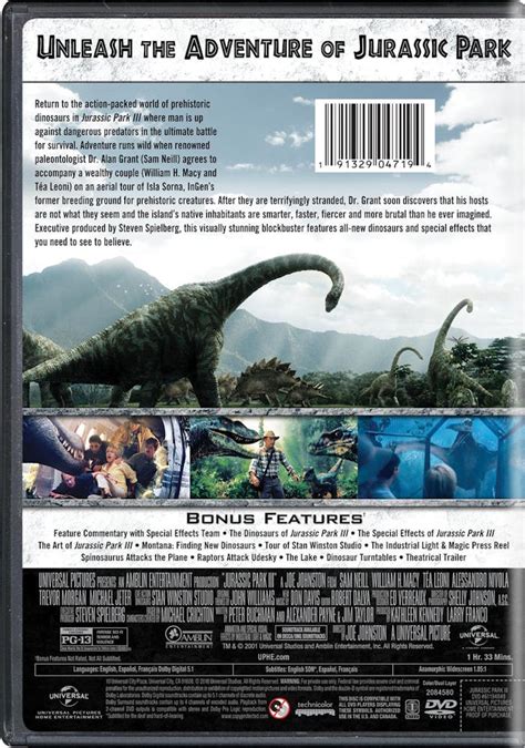 Buy Jurassic Park 3 Dvd New Box Art Dvd Gruv