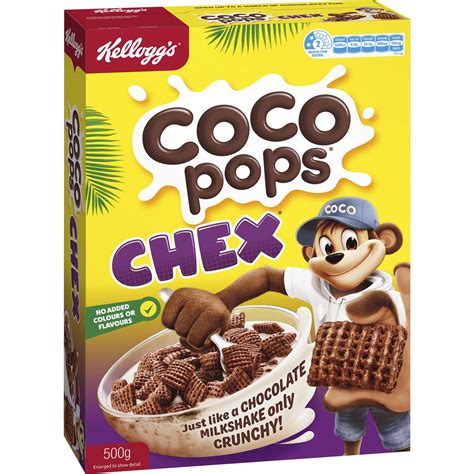 Kelloggs Coco Pops Chex Breakfast Cereal 500g Woolworths