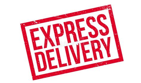 Express Delivery Rubber Stamp Stock Illustration Illustration Of Line
