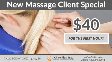 Chiropractic Specials In Chesterfield MI Chiro Plus Inc