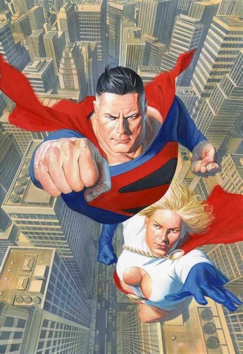 Artwork Superman And Power Girl By Alex Ross Rdccomics