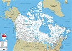 Large size Road Map of Canada - Worldometer