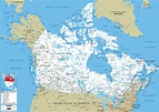 Large size Road Map of Canada - Worldometer