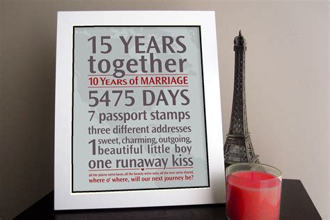 Diy Personalized Wedding Anniversary T Your Loves Journey By T