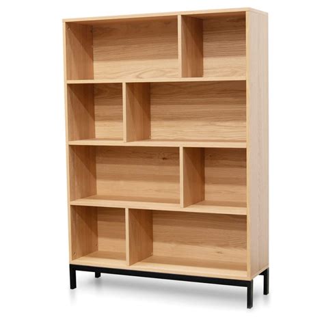 Philly Modern Wooden Bookcase Natural Urban Hyve