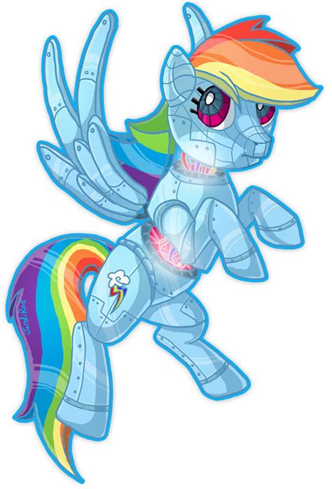 Image Rainbow Dash Robot By Xxmoonwishpng My Little Pony Fan Labor