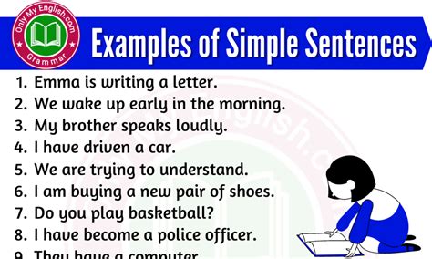Examples Of Simple Sentences Onlymyenglish Com
