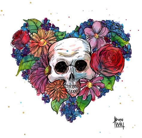 Skull Heart By Brunoces On Deviantart