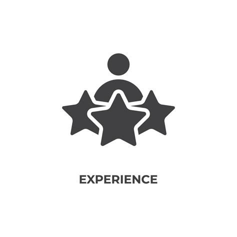 Vector Sign Of Experience Symbol Is Isolated On A White Background