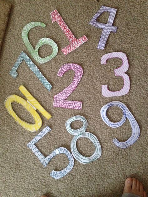 Cut Out Paper Numbers Great For Teaching And Games Musely