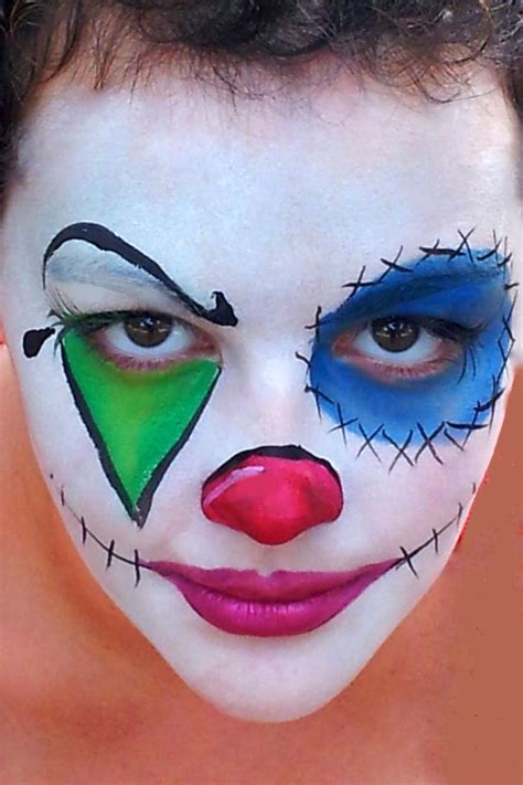 Buy the professional face painting kit The Best Scary Clown Makeup Face Paint And Description in ...