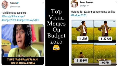 Top 15 Funny Viral Memes On Union Budget 2020 🤓 Youtube