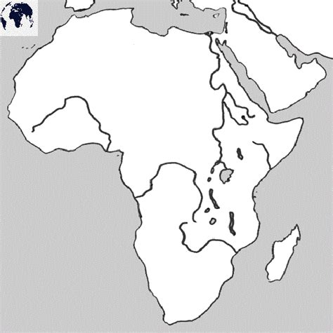 Free Printable Labeled Map Of Africa Physical Template Pdf