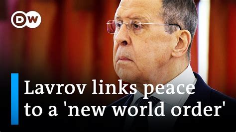 Russian Foreign Minister Lavrov Peace Talks Must Focus On Creating A