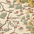 Historical map of Bohemia around 1609 reprint of the map | Etsy