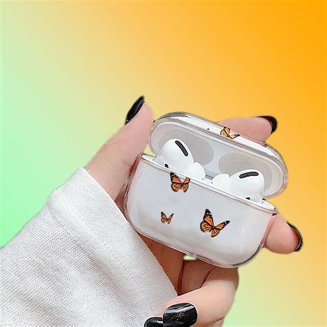 Butterfly Airpods Case Clear Airpod Pro Case Cute Silicone Etsy Uk