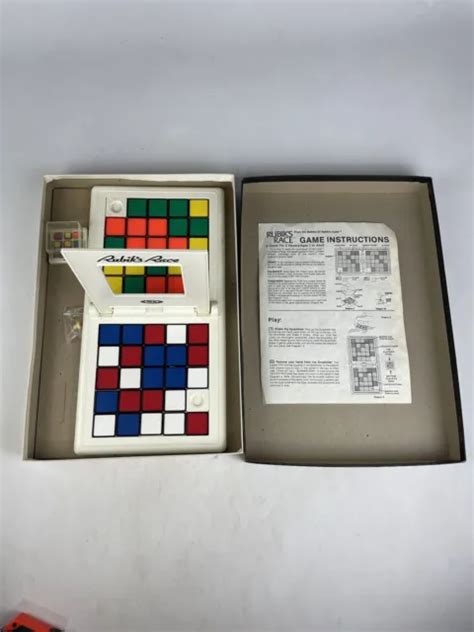 vintage rubiks race game rubiks cube ideal toy corporation 1982 2187 3 free ship eur 26 03