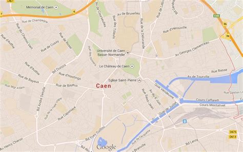 Map Of Caen