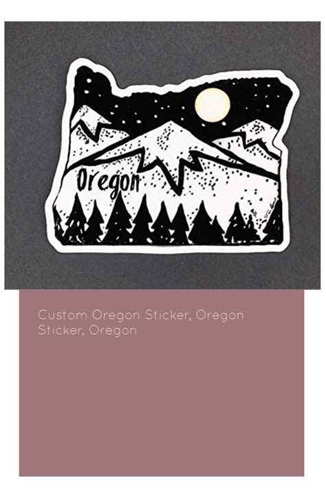 Custom Oregon Sticker, Oregon Sticker, Oregon | Oregon, Stickers, Custom stickers