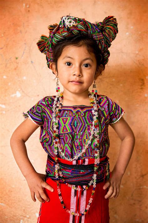 Ixil Girl Santa Maria Nebaj El Quiché Guatemala Povos indígenas