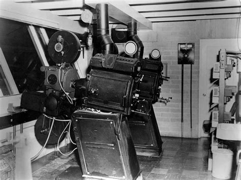 Movie Projection Room 1950 Black White 1950s Photograph By Mark Goebel