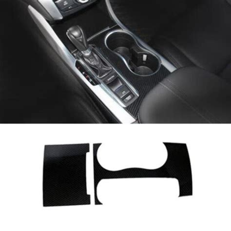 Carbon Fiber Inner Gear Shift Box Panel Cover Trim For Acura Tlx