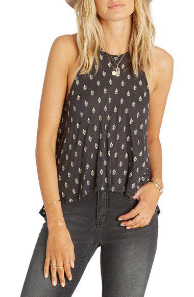 Billabong Billabong Real Love Print High Neck Tank Available At Nordstrom Tank Top Fashion