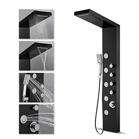 Rovate Rainfall Waterfall Shower Tower Panel System 304 Stainless