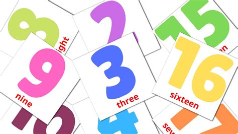 20 Card Numbers English