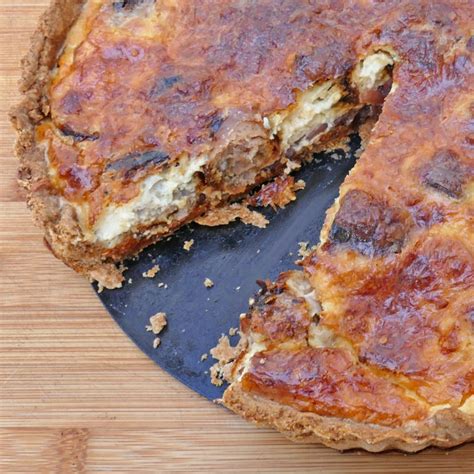 Sausage And Caramelised Red Onion Quiche