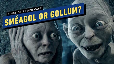 The Rings Of Power Cast Smeagol Or Gollum Youtube