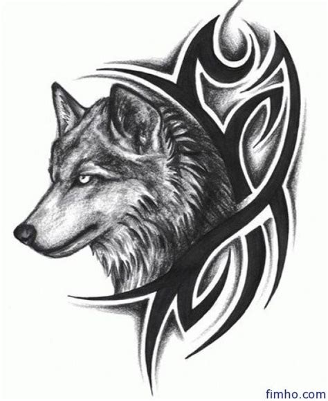 Wolf Tattoo Idea Tribal Drawings Wolf Tattoos Wolf Drawing Kulturaupice