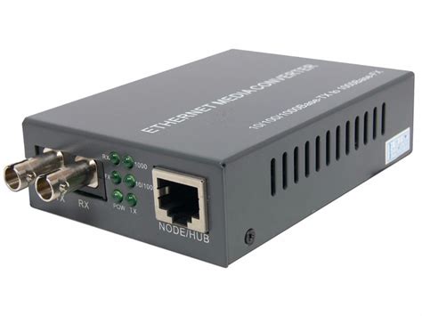 Gigabit Ethernet Fiber Media Converter St Singlemode 20km In Fiber
