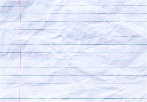 Premium Photo White Lined Sheet Of Notepad Crumpled Paper Background