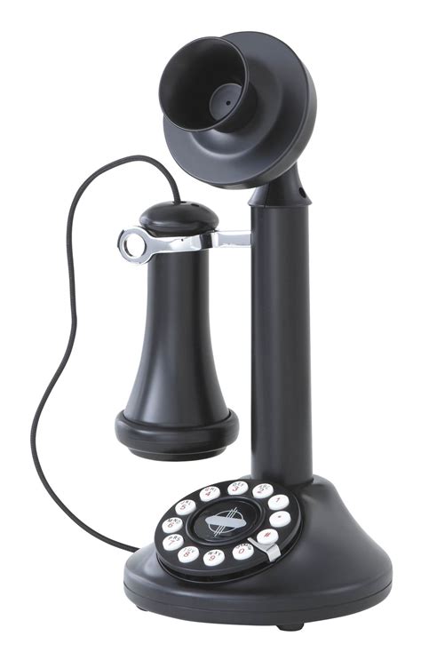 Crosley Cr64 Bk Candlestick Phone With Push Button Technology Black