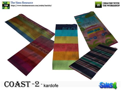 Kardofecoastbeach Towel Beach Towel Sims Sims 4 Cc Finds