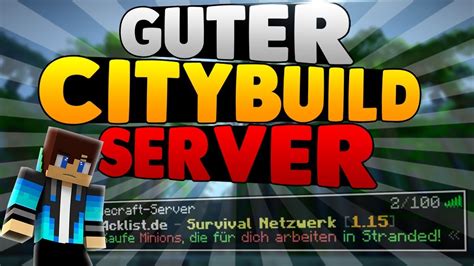 Guter Und Innovativer Citybuild Skyblock Server Minecraft Server