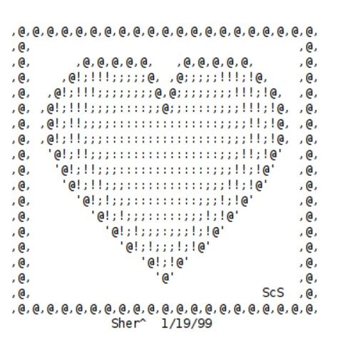 Valentine Ascii Text Art Hearts Hubpages