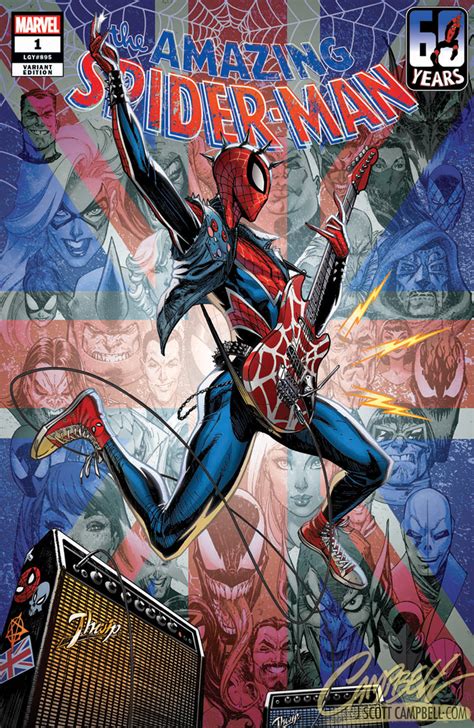 J Scott Campbell Amazing Spider Man 1 Jsc Artist Exclusive Cover E Spider Punk J Scott