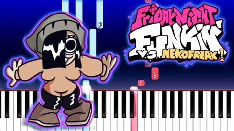 Friday Night Funkin Vs Nekofreak Full Week Ost Piano Tutorial Youtube