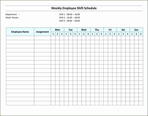 Daily Shift Planner Template Template 2 Resume Examples Ze12bg01jx