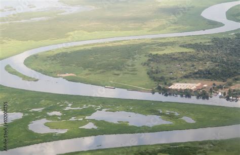 Aerial View Of White Nile And Sud In South Sudan Stock Photo Adobe Stock