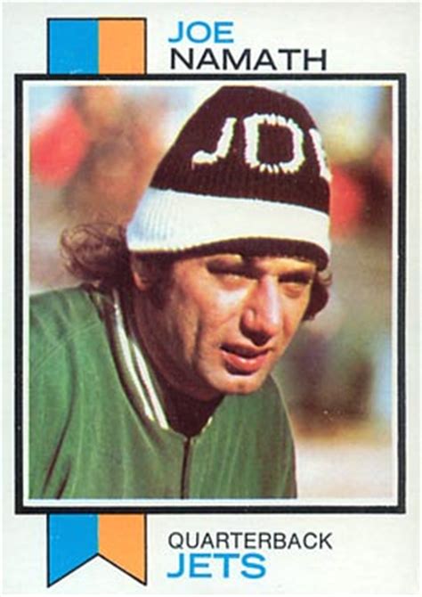 Former nfl football player for the new york jets,champions 1969. 1973 Topps Joe Namath #400 Football Card Value Price Guide