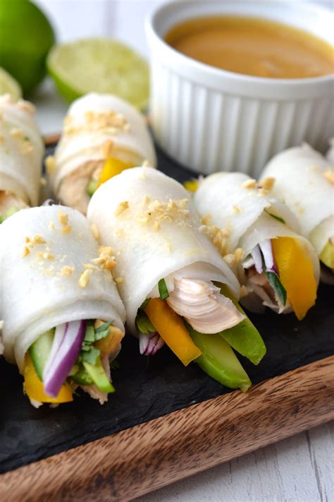 This happens usually right after i marinate the chicken. Chicken, Avocado & Mango Rolls | Every Last Bite
