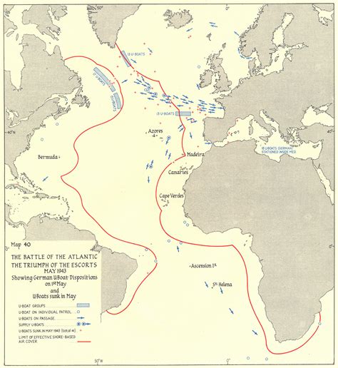 Battle Of The Atlantic Ww2 Map